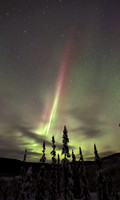 Light streak, Fairbanks, Alaska