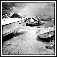 Beached Boats, San Christobal Island