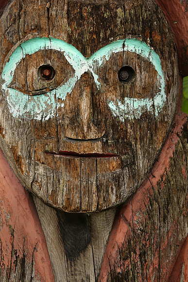 Totem detail, Juneau Alaska