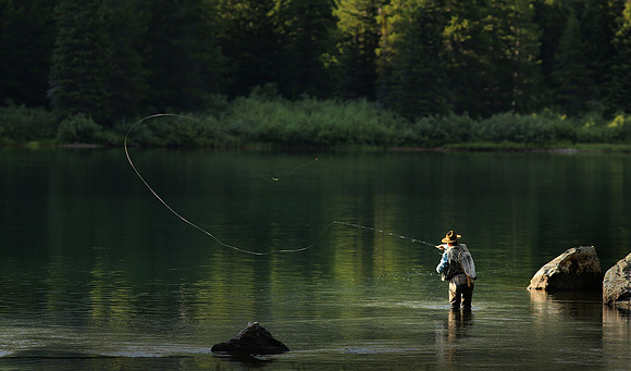 Fly Fishing, Glacier National Park, Montana