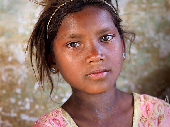 Village girl, India