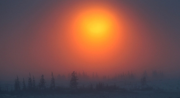 Arctic Sunset, Winter