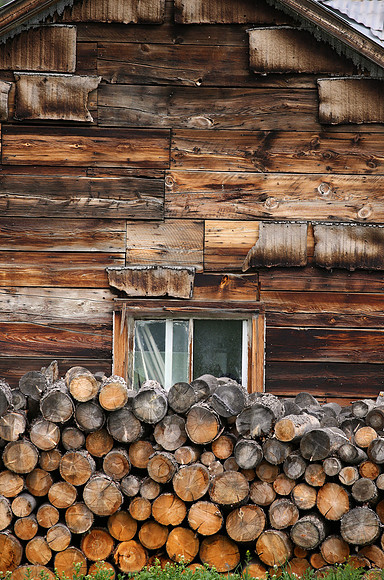 Cabin and Fire wood, Montana